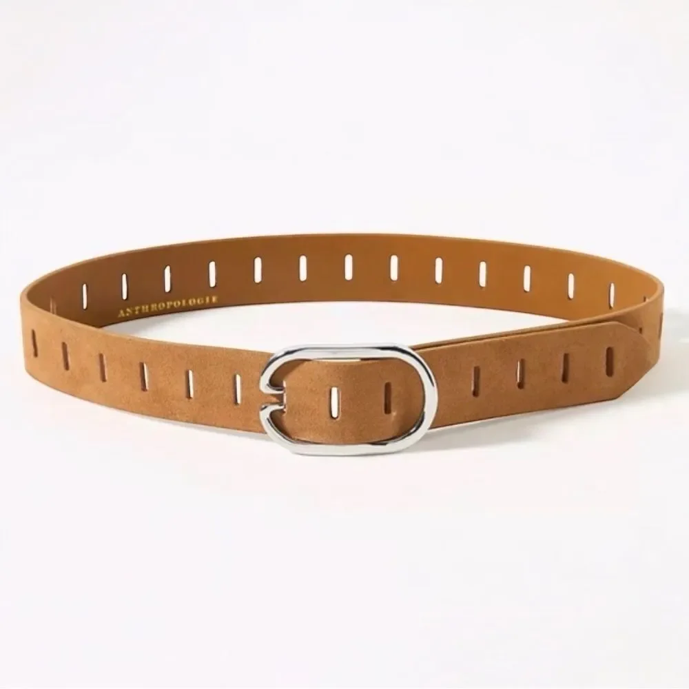 NWT Anthropologie Adjustable Notch Belt Honey Size Large